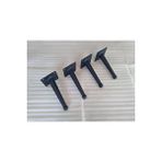 Demontepark 4 Adet-15 Cm-kanepe Ayağı, Tv Ünitesi Ayağı, Baza Ayağı ( Yanlara 10 Derece Açılı Metal Ayak)