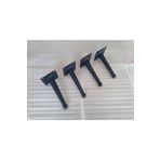 Demontepark 4 Adet-20 Cm-kanepe Ayağı, Tv Ünitesi Ayağı, Baza Ayağı ( Yanlara 10 Derece Açılı Metal Ayak)