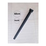 Demontepark 4 Adet-60cm Metal Konik Ayak-masa Ayağı-siyah Renk(çap: 5,1cm)