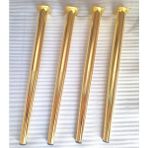 Demontepark 4 Adet Metal Konik Ayak Masa Ayağı Gold Renk 73.5 Cm Boru Çapı 5.1 Cm