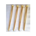 DEMONTEPARK 4 Adet-metal Konik Ayak-masa Ayağı-gold Renk-73.5cm-(DİK AYAK)(BORU ÇAPI 5.1CM)