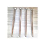 Demontepark 4 Adet-metal Konik Ayak-masa Ayağı-gümüş Renk-73.5cm-(boru Çapi 5.1cm)