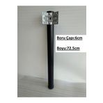 Demontepark 4 Adet-siyah Renk Metal Boru Ayak 72.5 Cm, Mutfak Masası Ayağı