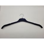 DEMOPLAST Lüks Kadife Kaplı Elbise, Gömlek, Bluz, Tunik, Tshirt Askısı 5 ADET(43CM) - Lacivert