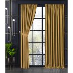 Demor Home Açık Kahve Yarı Mat Blackout Ekstrafor Büzgülü Tek Kanat 100x270 cm Fon Perde