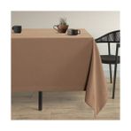 DEMOR HOME Kadife Dokulu Çikolata Kahvesi Dertsiz Masa Örtüsü - 130 x 170 cm