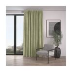Demor Home Kadife Dokulu Ekstrafor Büzgülü Çağla Yeşili Tek Kanat 150x260 cm Fon Perde