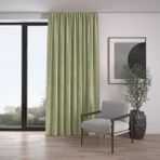 Demor Home Kadife Dokulu Ekstrafor Büzgülü Çağla Yeşili Tek Kanat 250x250 cm Fon Perde