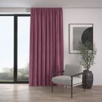 Demor Home Kadife Dokulu Ekstrafor Büzgülü Lavanta Pembesi Tek Kanat 150x270 cm Fon Perde