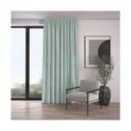 Demor Home Kadife Dokulu Ekstrafor Büzgülü Nil Yeşili Tek Kanat 100x250 cm Fon Perde