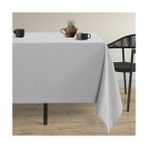 Demor Home Kadife Dokulu Gümüş Grisi Masa Örtüsü - 130 x 170 cm
