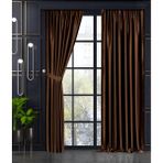 Demor Home Koyu Kahve Yarı Mat Blackout Ekstrafor Büzgülü Tek Kanat 100x270 cm Fon Perde