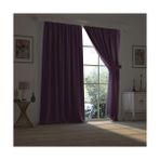 Demor Home Lavanta Rengi Yarı Mat Blackout Ekstrafor Büzgülü Tek Kanat 250x260 cm Fon Perde