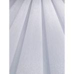DEMOR HOME Simli Bambu Şantuklu | 1/3 Kat Sık Pileli | Ağır Gramajlı | Ütü Gerektirmez Tül Perde - 100 x 260 cm - Beyaz
