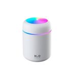 DEMPOWER H2O Humidifier Hava-Oda- Araç Nemlendirici LED Işıklı Buhar Makinesi Beyaz