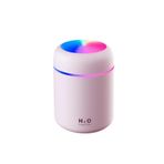 DEMPOWER H2O Humidifier Hava-Oda- Araç Nemlendirici LED Işıklı Buhar Makinesi Pembe