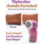 Dempower Şarjlı Tiftik ve Tüy Toplama Makinesi Kazak Tüy Temizleme Aleti 201 - Pembe