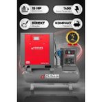 Demr Kompresör 15 Hp 500 Lt Depo Üstü Invertörlü Vidalı Hava Kompresörü I DMV-15EI