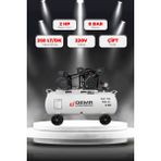 Demr Kompresör Hava Kompresörü Pistonlu 100 Lt 2 Kafa 8 Bar 2 Hp IDM100