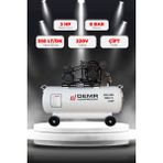 Demr Kompresör Hava Kompresörü Pistonlu 200 Lt 2 Kafa 8 Bar 3 Hp IDM200