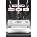 Demr Kompresör Hava Kompresörü Pistonlu 500 Lt 3 Kafa 12 Bar 10 Hp IDMK390