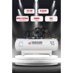 Demr Kompresör Hava Kompresörü Pistonlu 500 Lt 3 Kafa 8 Bar 10 Hp IDM390