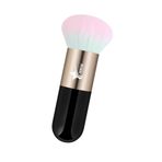 Demstar Professional Make-up Luxury Kabuki Fondöten Pudra Ve Allık Makyaj Fırçası (Black-Bronze Pink Hair Series)