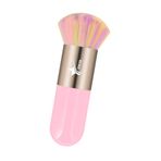 Demstar Professional Make-up Luxury Kabuki Fondöten Pudra Ve Allık Makyaj Fırçası (Light Pink-Bronze Rainbow Hair Series)