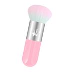 Demstar Professional Make-up Luxury Kabuki Fondöten Pudra Ve Allık Makyaj Fırçası (Light Pink-Grey Pink Hair Series)