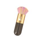 Demstar Professional Make-up Luxury Kabuki Fondöten Pudra Ve Allık Makyaj Fırçası (Olive-Gold Rainbow Hair Series)