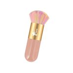 Demstar Professional Make-up Luxury Kabuki Fondöten Pudra Ve Allık Makyaj Fırçası (Orange-Gold Rainbow Series)