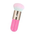 Demstar Professional Make-up Luxury Kabuki Fondöten Pudra Ve Allık Makyaj Fırçası (Pink-Bronze Pink Hair Series)