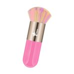 Demstar Professional Make-up Luxury Kabuki Fondöten Pudra Ve Allık Makyaj Fırçası (Pink-Bronze Rainbow Hair Series)