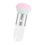 Demstar Professional Make-up Luxury Kabuki Fondöten Pudra Ve Allık Makyaj Fırçası (White-Grey Pink Hair Series)