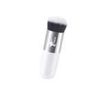 Demstar Professional Make-up Luxury Kabuki Fondöten Pudra Ve Allık Makyaj Fırçası (White-Grey Standart Hair Series)