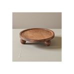Demwood 25 cm Ahşap Wooden Top ayaklı Sunumluk ,Pasta Standı