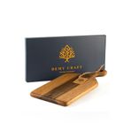 Demy Craft Ceviz Ağacı El Yapımı Saplı Sunum Kesme Tahtası