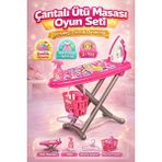 Denapcal Çocuk Evcilik Oyuncak Ütü Masası Seti Plastik Malzeme ile Eğlenceli Oyun Deneyimi