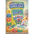 Denapcal Manyetik Blok Puzzle Eğitici Manyetik Zeka Oyunu Süper Zeka 31 Parça 3+Yaş