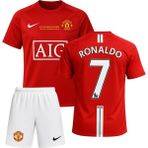 Denapcal Ronaldo 2008 Manchester United Retro Çocuk Futbol Forması (Forma,şort ve Çorap) - 11 - 12 Yaş - Kırmızı
