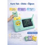 DENAPCAL Sesli Çizim Tableti Eğitici Çocuk Oyuncak-Türkçe&İngilizce Öğretici Sesli Resim Tableti (Mavi)