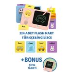 DENAPCAL Sesli Çizim Tableti Eğitici Çocuk Oyuncak-Türkçe&İngilizce Öğretici Sesli Resim Tableti