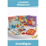 Denapcal Trendigon Montessori 3’lü Zeka Oyunu Seti – Eğitici Bebek ve Çocuk Oyuncağı - yok