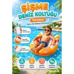 Denapcal Tutmaçlı Şişme Sörf Yatağı Deniz Yatağı Havuz Yatağı Plaj ve Yazlık Şişme Yatak