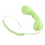 Denash Retro cep telefonu kulaklığı, USB-C vintage cep telefonu kulaklığı, 3,5 mm jak, taşınabilir dizüstü bilgisayar kulaklığı, konforlu telefon görüşmesi için bilgisayar kulaklığı (yeşil)