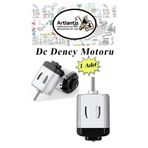 Deney Motoru 3 Volt 1 Adet 3V - 6 V Dc Yüksek Devir Dinamo Motoru Okul Hobi Mini Motor 2 Adet Pille Çalışır