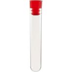 Deney Tüpü 16X100 mm / Plastik (100 Adet) - Dibi Yuvarlak Kapaklı - Çok Renkli