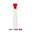 Deney Tüpü 16X100 mm / Plastik (100 Adet) - Dibi Yuvarlak Kapaklı