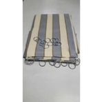 Denge Perde (4207) Demir Halkalı Balkon Perdesi 1.sınıf Gabardin Kumaş Gri Krem Üst Demir Halkalı Alt Ve Yan Bağcıklı GRİ KREM 100 x 220
