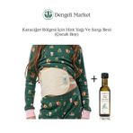 Dengeli Market KARACİĞER Bölgesi Hint yağı Sargı Bezi (Çocuk Boy) + 100 ML Hint Yağı (HEXANSIZ)